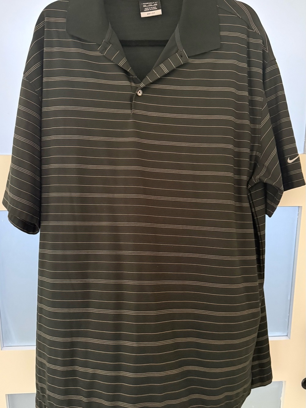 Nike Men's Black Striped Polo Shirt #Jackdaniels